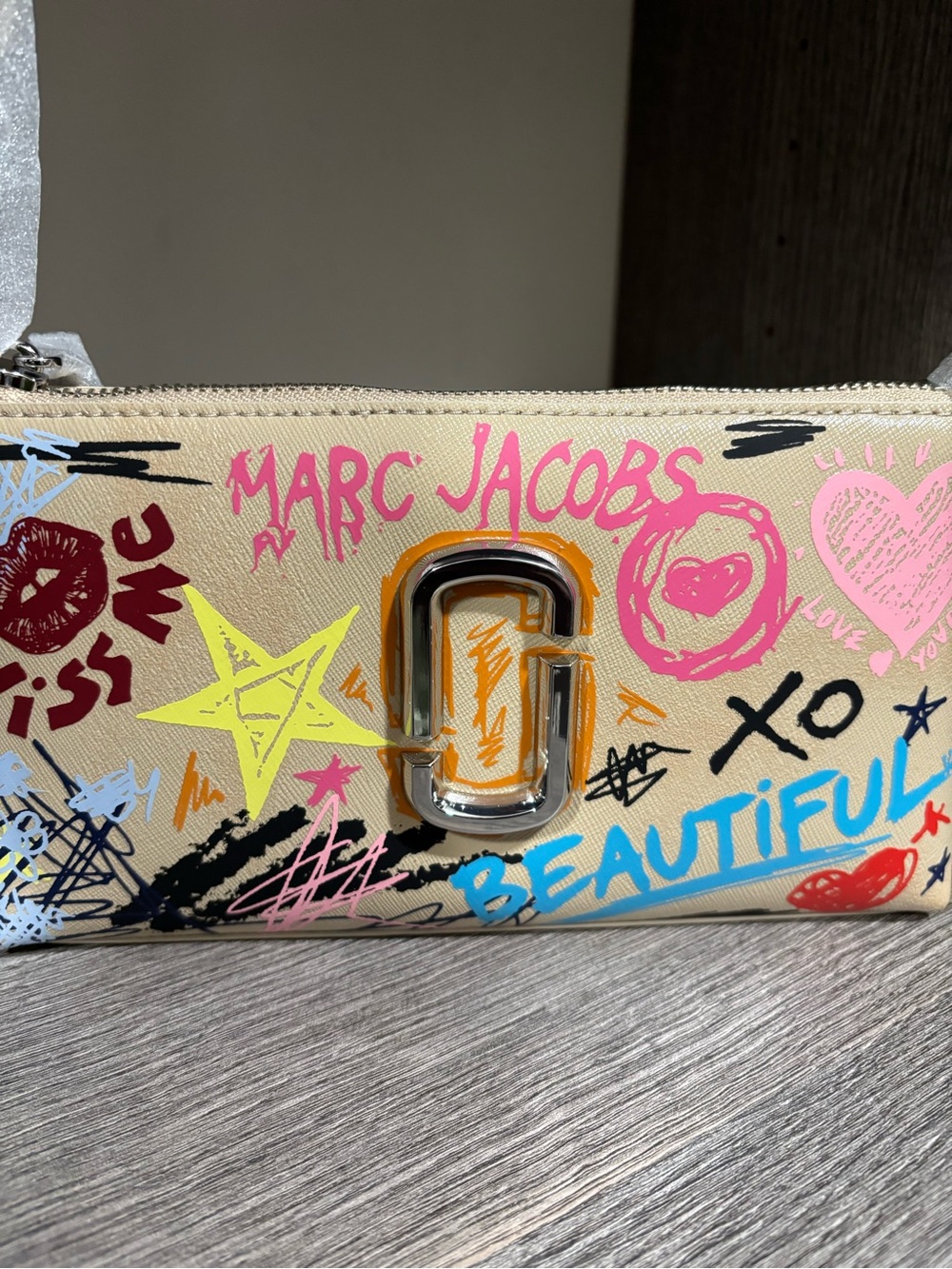 NWT Marc Jacobs The Snapshot Punk Scribble Shoulder Bag - Picture 3 of 3